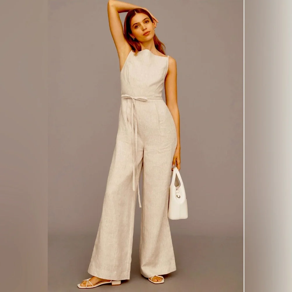 REFORMATION Ciara Linen Jumpsuit